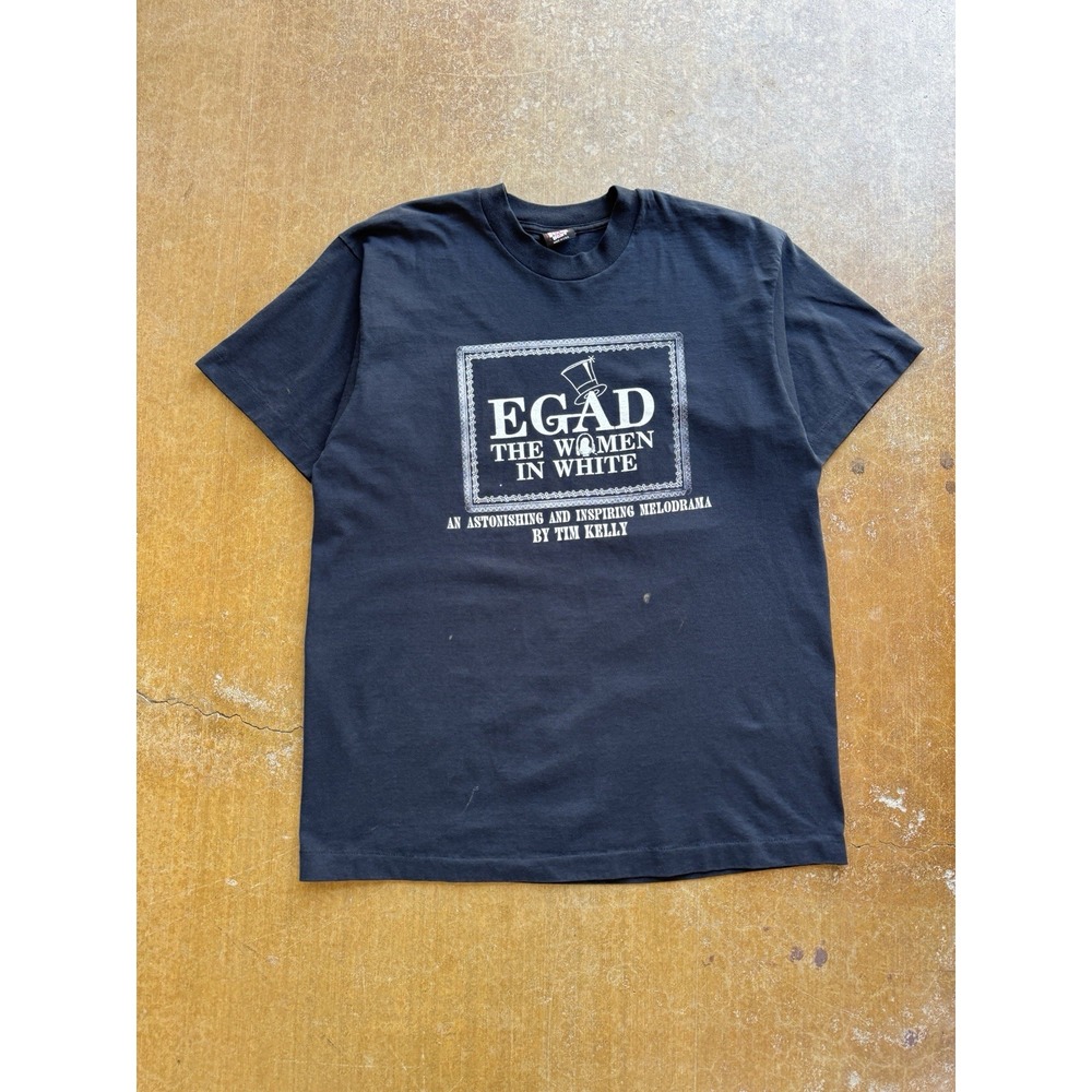 VTG 90s EGAD The Women in White Tim Kelly Book Promo Melodrama T-Shirt XL
